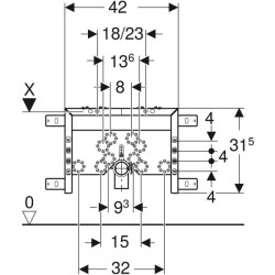 Bide için Geberit Kombifix elemanı - 3