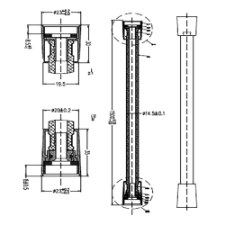 Bocchi Altın Duş Hortumu, PVC, 1,5 m - 2