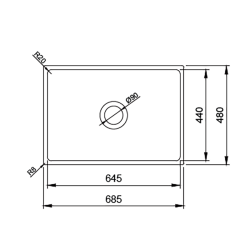 Bocchi Contempo 68 cm Mutfak Eviye Tel Izgarası - 2