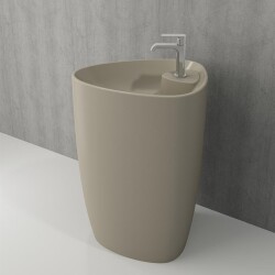 Bocchi Etna Batarya Banklı Monoblok Lavabo 58 cm Mat Kaşmir 1337-011-0126 - 1