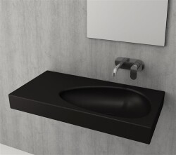 Bocchi Etna Etajerli Lavabo 90 cm Mat Siyah 1115-004-0125 - 2