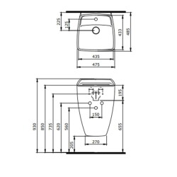 Bocchi Firenze Asma Monoblok Lavabo, 48 cm, Mat Kahverengi 1082-025-0126 - 4