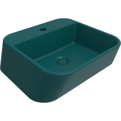 Bocchi Firenze Çanak Lavabo 50 cm Mat Petrol Mavisi - 1