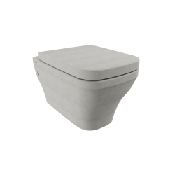 Bocchi Firenze Rimless Asma Klozet, Mat Beton - 1