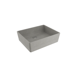 Bocchi Milano 50 cm Çanak Lavabo Mat Beton - 1