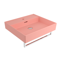 Bocchi Milano 50 cm Lavabo Batarya Delikli Mat Somon - 1