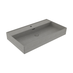 Bocchi Milano 80 cm Çanak Lavabo Mat Beton - 1