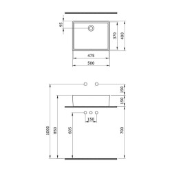 Bocchi Milano Çanak Lavabo 50 cm Fıstık Yeşil 1215-022-0125 - 3