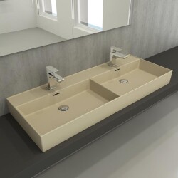 Bocchi Milano Çift Gözlü Lavabo 120 cm Mat Yasemin 1393-007-0132 - 2