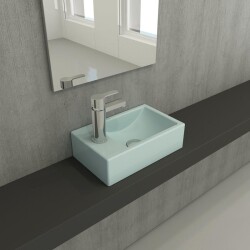 Bocchi Milano Dar Sol Lavabo 37 Cm Mat Buz Mavi 1418-029-0126 - 2