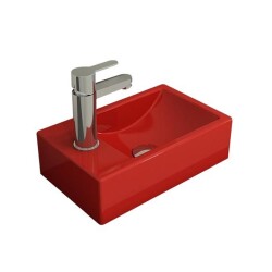 Bocchi Milano Dar Sol Lavabo 37 Cm Parlak Kırmızı 1418-019-0126 - 1