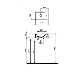 Bocchi Milano Dar Sol Lavabo 37 cm P.Burgonya Bordosu - 2