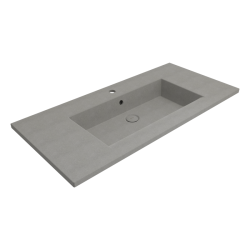 Bocchi Milano Etajerli Lavabo 100 cm Mat Beton - 1