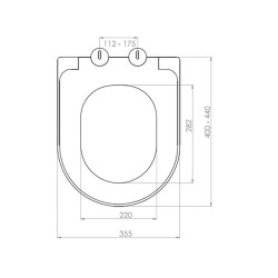 Bocchi Pure S Klozet Kapağı Mat Beyaz A0301-002 - 2