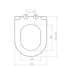 Bocchi Pure Slim Klozet Kapağı Mat Buz Mavi A0333-029 - 2