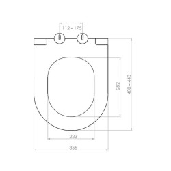 Bocchi Pure Slim Mat Beton Klozet Kapağı - 2