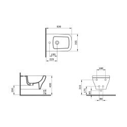 Bocchi Scala Arch Asma Bide Mat Gri 1125-006-0120 - 3