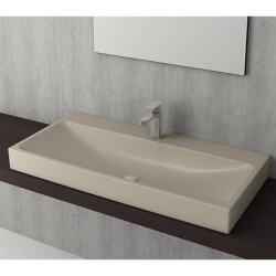 Bocchi Scala Arch Tezgah Üstü Lavabo 100 cm Mat Kaşmir 1079-011-0126 - 2