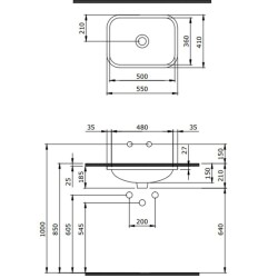 Bocchi Scala Tezgah Altı Lavabo Parlak Kırmızı 1006-019-0125 - 2