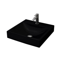 Bocchi Scala Tezgah Üstü Lavabo 48 cm Mat Siyah 1076-004-0126 - 1