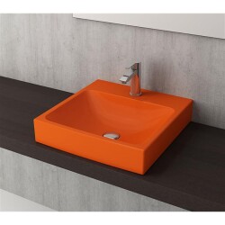 Bocchi Scala Tezgah Üstü Lavabo 48 cm Parlak Turuncu 1076-012-0126 - 2