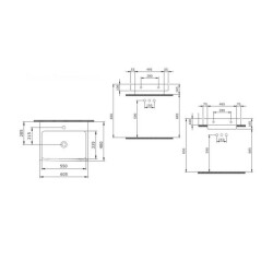 Bocchi Scala Tezgah Üstü Lavabo 60 cm Mat Mint Yeşil 1077-033-0126 - 3