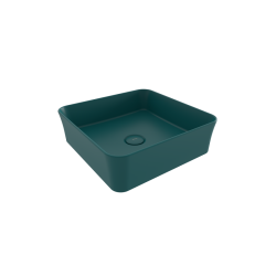 Bocchi Slim Line Kare Lavabo 38x38 cm Mat Petrol Mavisi - 1