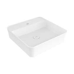 Bocchi Slim Line Kare Lavabo 45x45 cm Mat Beyaz - 1