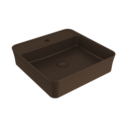 Bocchi Slim Line Kare Lavabo 45x45 cm Mat Bronz - 1