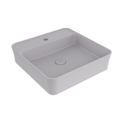 Bocchi Slim Line Kare Lavabo 45x45 cm Mat Gri - 1