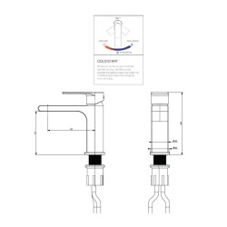 Bocchi Smart COLD START Lavabo Bataryası Krom 1012 1001 - 2