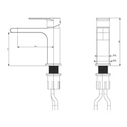 Bocchi Smart Lavabo Bataryası Mat Siyah 1012 1001 AB - 2