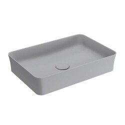 Bocchi Sottile Slim Line Çanak Lavabo 55 Cm Mat Gri 1476-006-0125 - 1