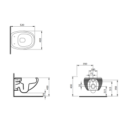 Bocchi Strata Asma Rimless Klozet Mat Petrol Mavisi - 2