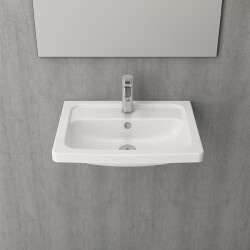 Bocchi Taormina Pro Lavabo 57 cm Parlak Beyaz 1004-001-0126 - 2