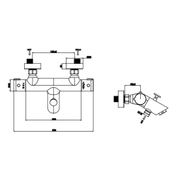 Bocchi THERMOTEC Termostatik Banyo Bataryası - 2