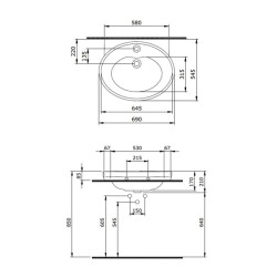 Bocchi Verona Lavabo 70 Cm Parlak Mandalina Sarısı 1047-021-0126 - 2