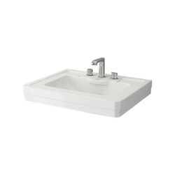 Bocchi Verona Üç Armatür Delikli Lavabo 71 cm Parlak Beyaz 1040-061-0127 - 1