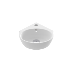 Bocci Taromina Arch Köşe Lavabo 30 cm Mat Beyaz - 1