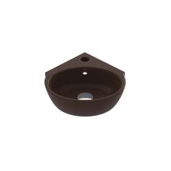 Bocci Taromina Arch Köşe Lavabo 30 cm Mat Kahve - 1