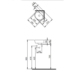 Bocci Taromina Arch Köşe Lavabo 30 cm Mat Kahve - 2