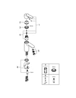 Grohe Eurostyle  Cosmopolitan Tek Kumandalı Lavabo Bataryası  S- Boyut - 3246820E