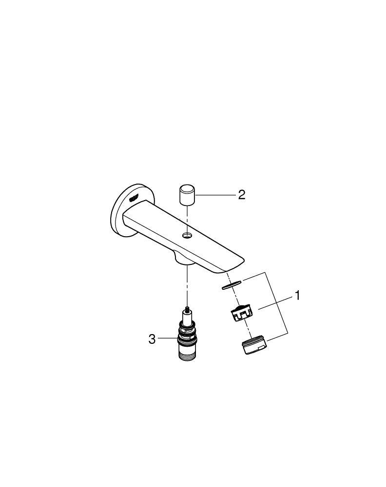 Grohe Bau Cosmopolitan Yön Değiştiricili Çıkış Ucu - 13425001
