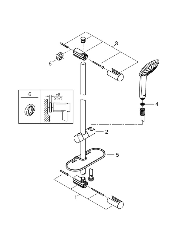 Grohe Euphoria 110  Champagne Sürgülü Duş Seti 3 Akışlı - 27232001