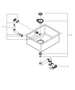 Grohe K700 U Paslanmaz Çelik Eviye - 31574SD1