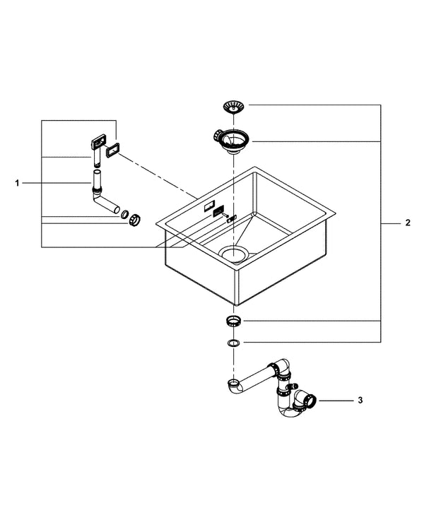 Grohe K700 Paslanmaz Çelik Eviye - 31726SD0