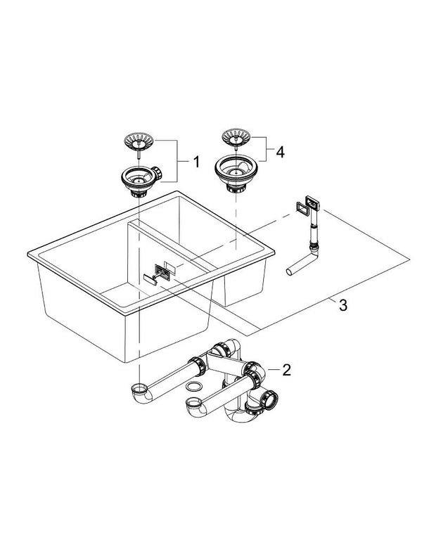 Grohe K500Kompozit Eviye - 31648AP0