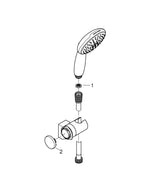 Grohe Tempesta 110 Wall Holder Set 2 Sprays ( Rain,  Jet) - 27601003