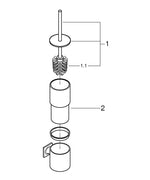 Grohe Allure Tuvalet Fırçası Seti - 40340001