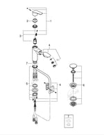 Grohe Eurosmart Tek Kumandalı Lavabo Bataryası  M- Boyut - 23976003